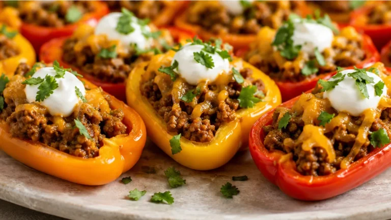 Mini Taco Stuffed Peppers: Party Bites!