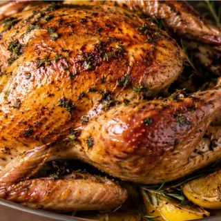 Juicy Thanksgiving Turkey: Crispy Skin Secret! Thanksgiving turkey: master this crispy-skinned, juicy herb-roasted bird. Follow our simple steps for a holiday c
