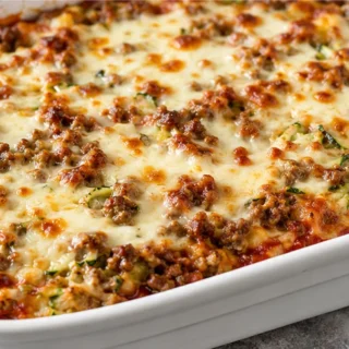 Zucchini Pizza Casserole - zucchini casserole - Zucchini casserole: assemble this flavorful, crustless pizza bake in under an hour. Enjoy a low-carb, family-fri
