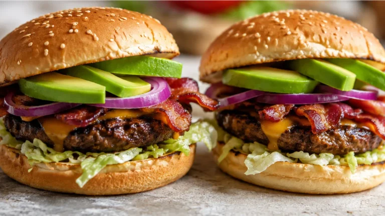 Avocado Bacon Burgers: Juicy & Smoky