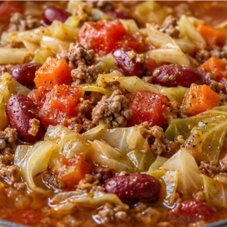 Cozy Beef & Cabbage Soup: Hearty Meal! - beef cabbage soup - Beef cabbage soup: simmer a comforting and nutritious bowl in just over an hour. Packed with flavor