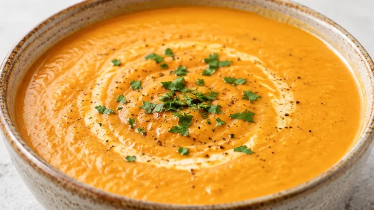 Creamy Carrot Ginger Soup: Cozy & Delicious!