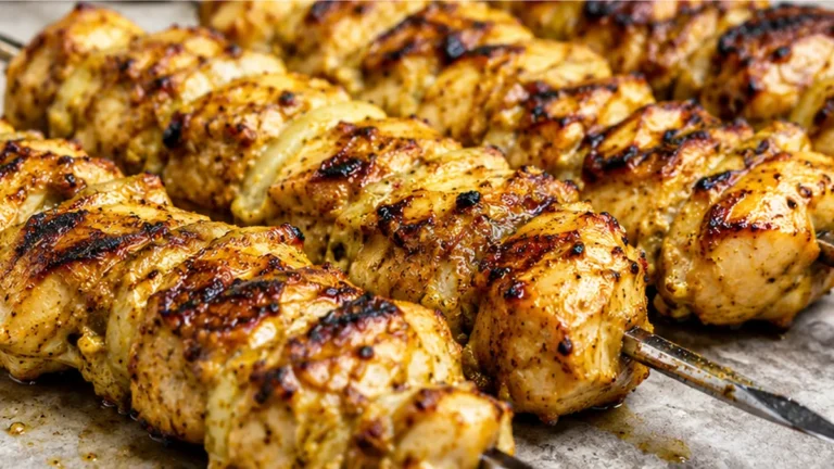Juicy Grilled Chicken Shawarma Kebabs