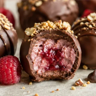 Raspberry Chocolate Truffles: Pure Bliss! Chocolate truffles: make these decadent raspberry cream cheese truffles. A simple, no-bake recipe for a rich, fruity d