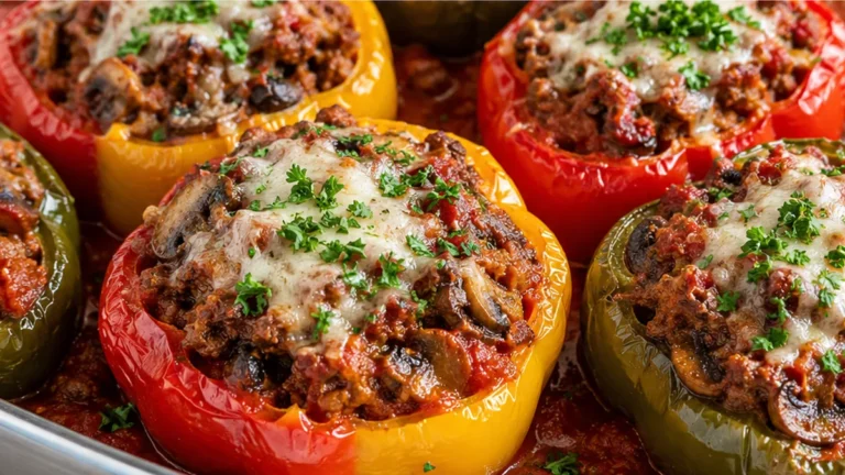 Keto Stuffed Peppers: Italian Twist!
