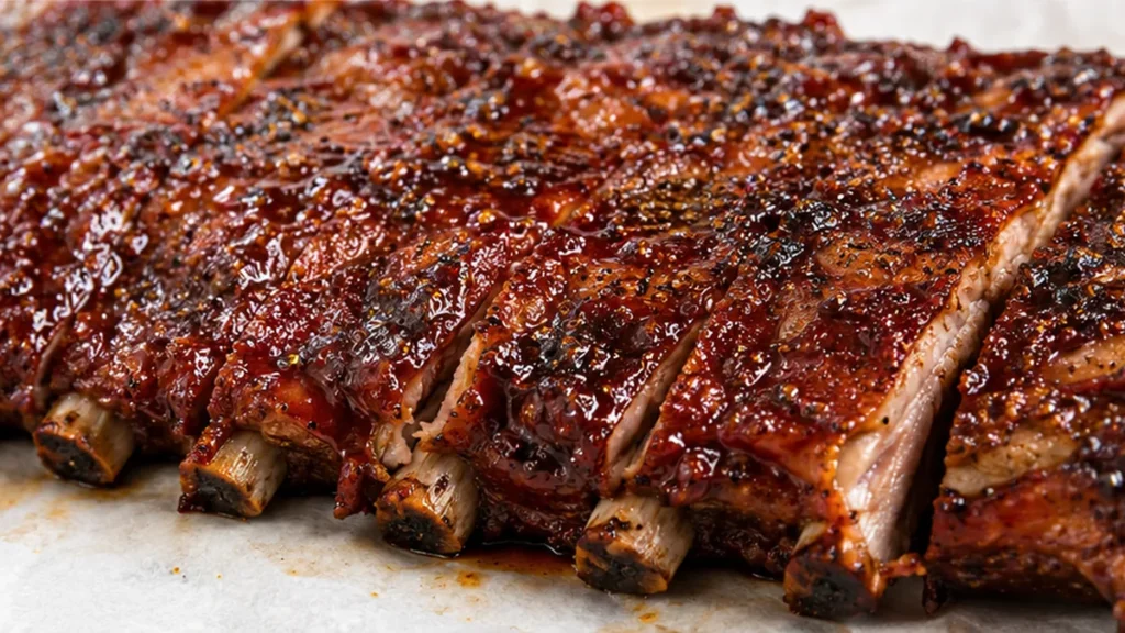 Fall-Off-The-Bone Oven Ribs - oven baked ribs - Oven Baked Ribs: master perfectly tender, juicy pork ribs with a rich spice rub and sticky BBQ glaze. Achieve fa