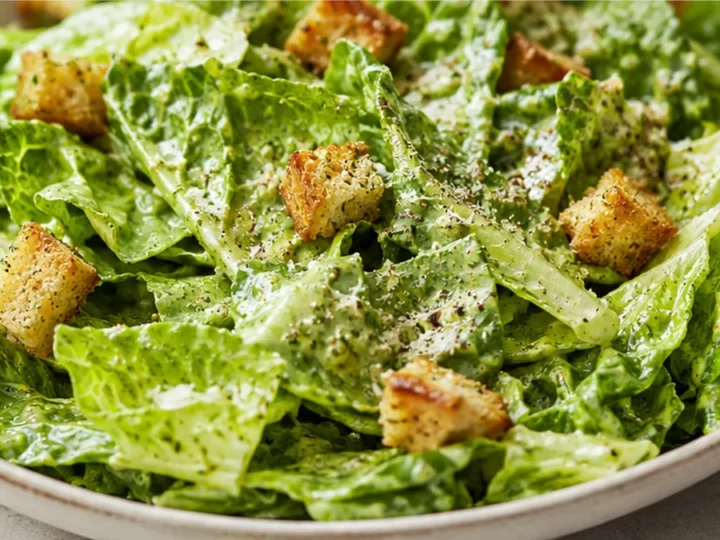 Zesty Pesto Caesar Salad!