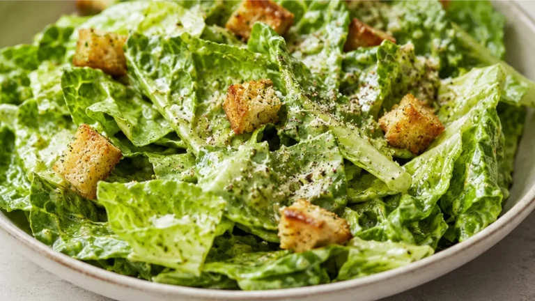 Zesty Pesto Caesar Salad!