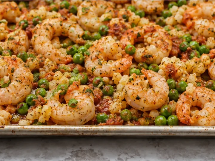 Speedy Sheet Pan Shrimp & Cauliflower Magic!