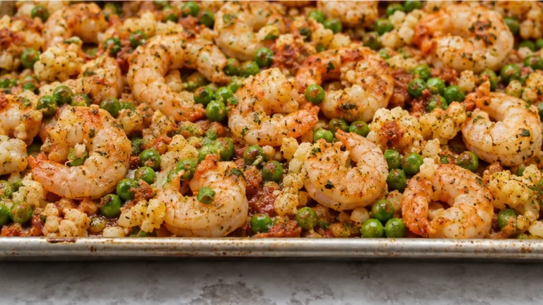 Speedy Sheet Pan Shrimp & Cauliflower Magic!