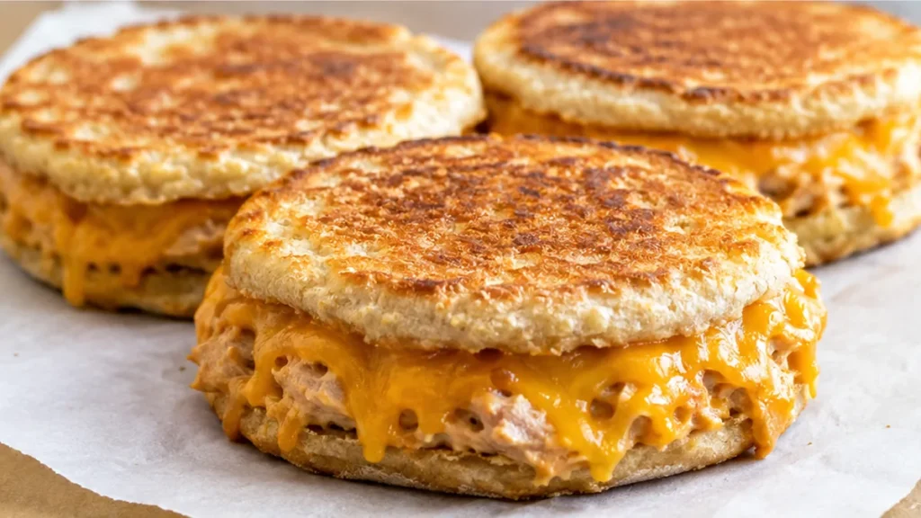 Golden Tuna Melts: Crispy & Cheesy Perfection! Tuna Melts: prepare these cheesy, crispy open-faced sandwiches in under 15 minutes. A perfect quick lunch or sati
