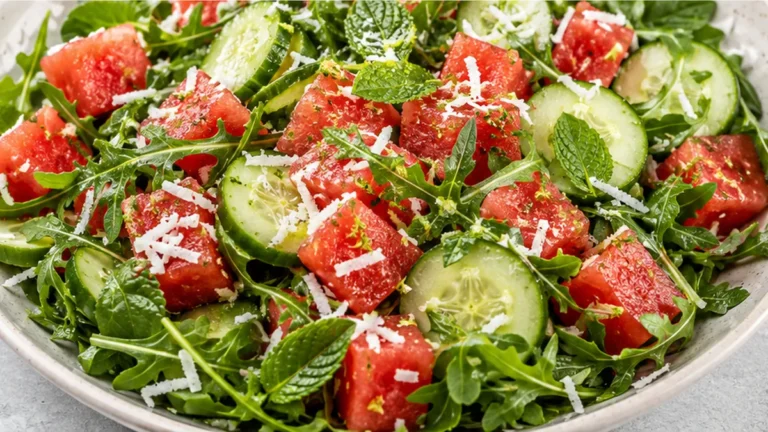 Refreshing Watermelon Cucumber Salad
