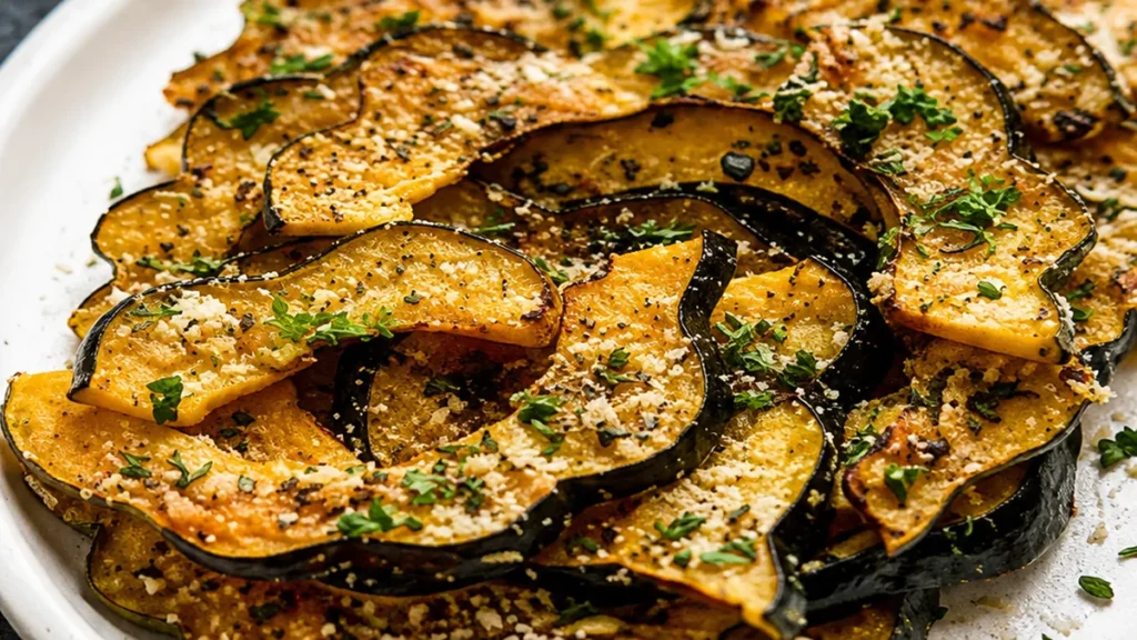 Crispy Parmesan Acorn Squash
