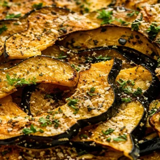 Crispy Parmesan Acorn Squash