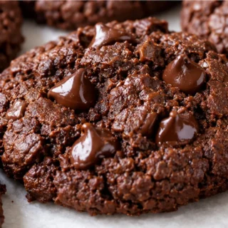 Low-Sugar Double Chocolate Mint Cookies - low sugar double chocolate mint