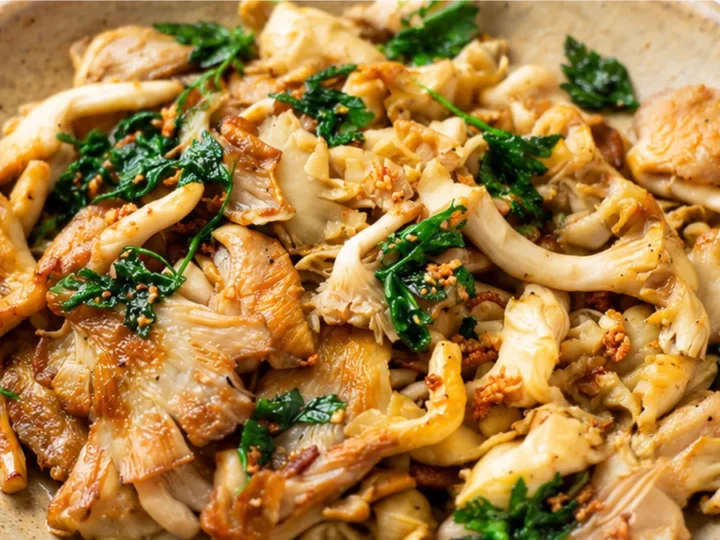 Golden Garlic Butter Mushrooms