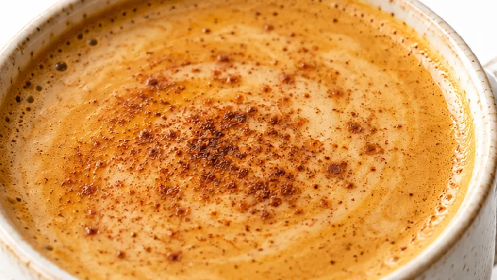 Creamy Pumpkin Spice Butter Coffee - pumpkin coffee - Pumpkin coffee: Whip up this creamy butter coffee in minutes! Rich, spiced, and frothy, it's the perfect f