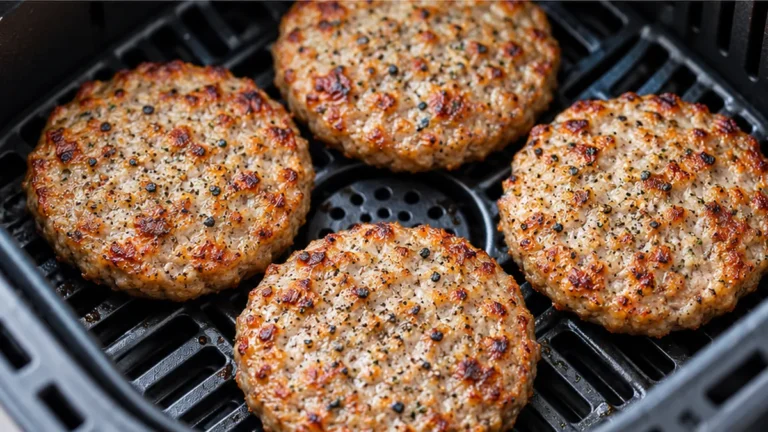 Crispy Air Fryer Sausage Patties