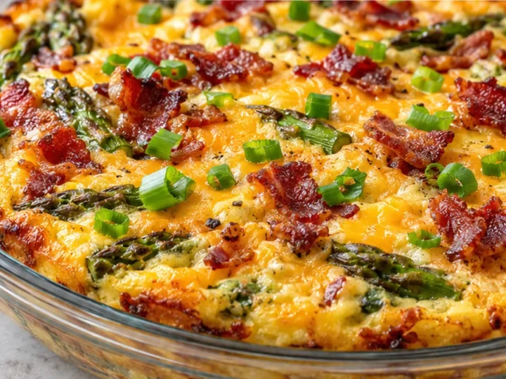 Crispy Bacon & Asparagus Frittata