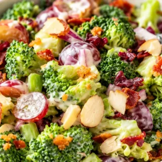 Crispy Bacon & Broccoli Salad - crispy bacon broccoli salad