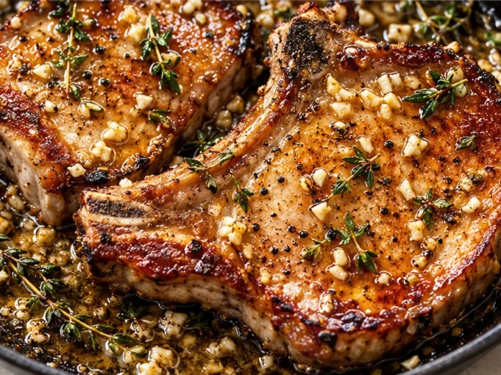 Juicy Garlic Butter Pork Chops in 15 Mins