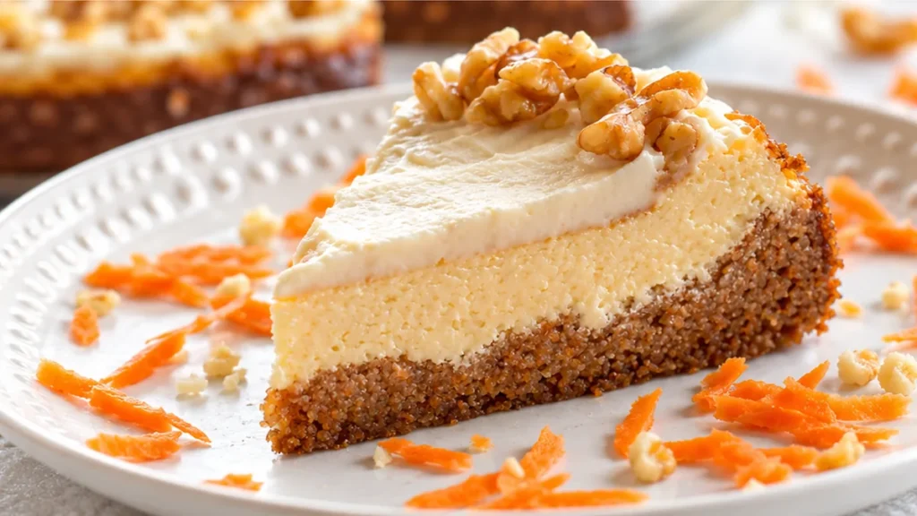 Low-Carb Carrot Cake Cheesecake - low carb carrot cake cheesecake
