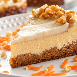 Low-Carb Carrot Cake Cheesecake - low carb carrot cake cheesecake