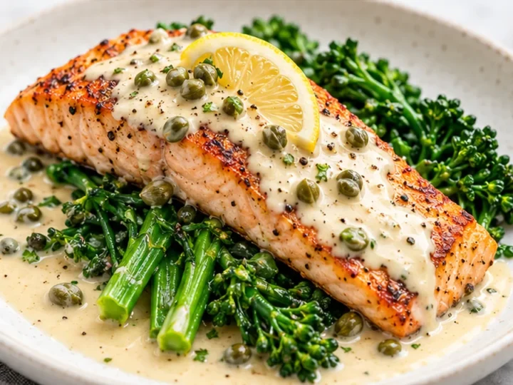 Creamy Salmon Piccata Recipe