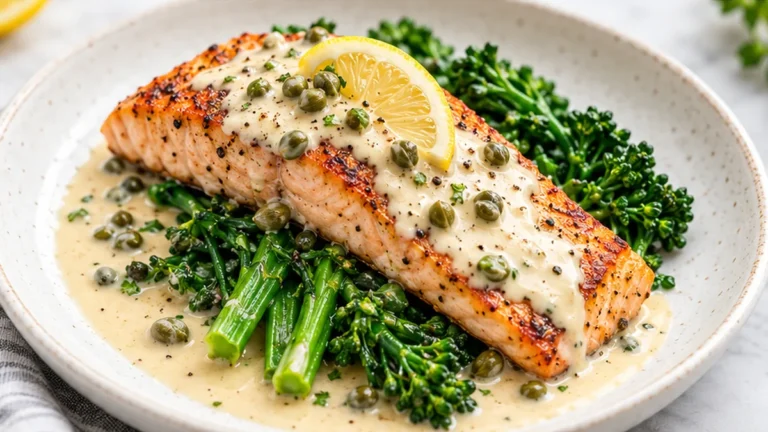Creamy Salmon Piccata Recipe