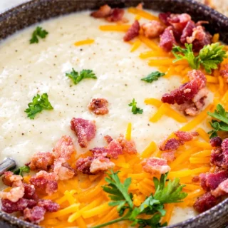 Velvety Instant Pot Cauliflower Soup