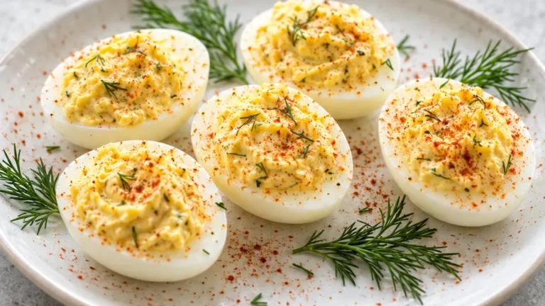 Zesty Horseradish Deviled Eggs for Parties!